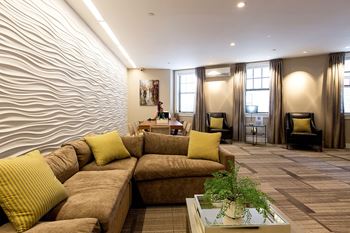 Leasing office interior